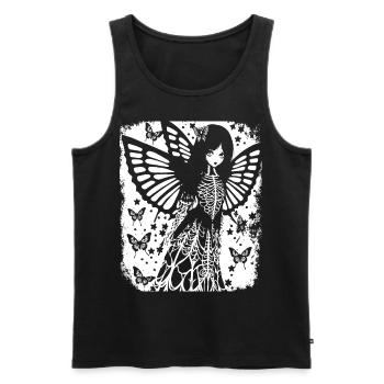 Fairycore Ästhetik Skelett Fee Goth Gothic G - Männer Premium Bio Tank Top - Schwarz - Vorne - AI Model Male 178 light (178cm)