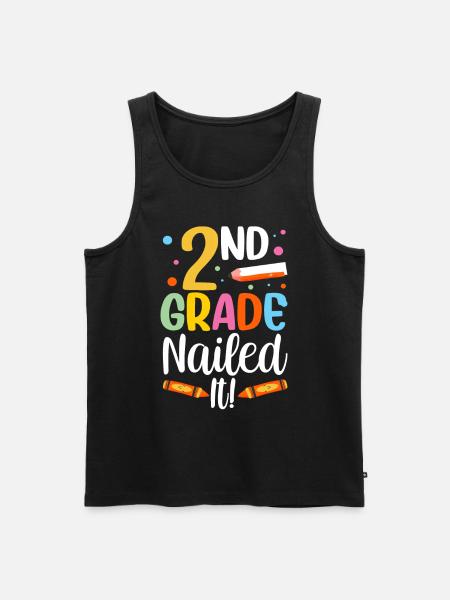 Zweite Klasse Volltreffer Zweitklässler Lehrer - Männer Premium Bio Tank Top - Schwarz
