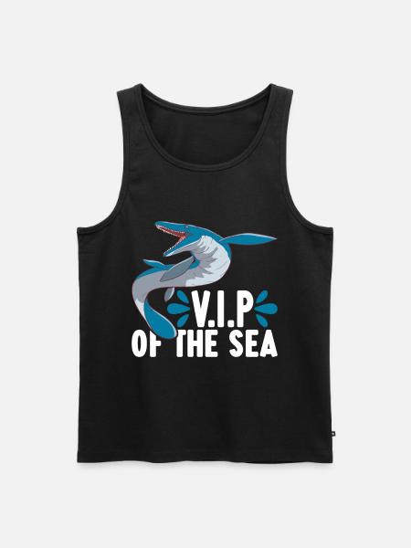 Mosasaurus Dinosaur - Men's Premium Organic Tank Top - black
