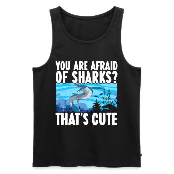 Mosasaurus Dinosaur - Men's Premium Organic Tank Top - black - Front - AI Model Male 178 light (178cm)