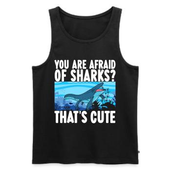 Mosasaurus Dinosaur - Men's Premium Organic Tank Top - black - Front - AI Model Male 178 light (178cm)