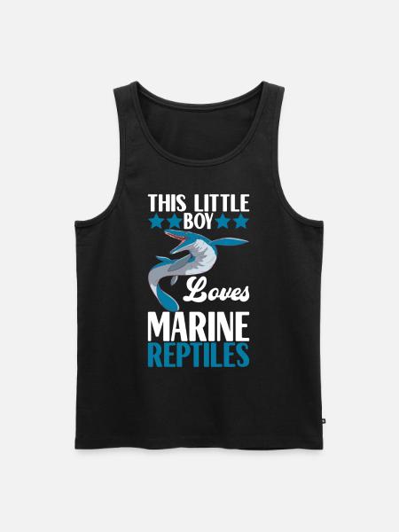 Mosasaurus Dinosaur - Men's Premium Organic Tank Top - black