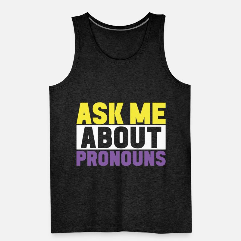 Non Binary Pride Genderqueer Männer Premium Bio Tank Top