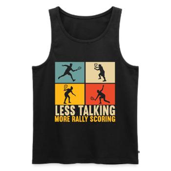 Racquetball Racquetball Player - Men's Premium Organic Tank Top - black - Front - Michal (187cm)