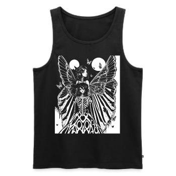Fairycore Ästhetik Skelett Fee Goth Gothic G - Männer Premium Bio Tank Top - Schwarz - Vorne - AI Model Male 178 light (178cm)
