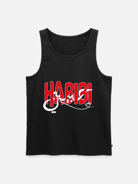 Habibi - Men's Premium Organic Tank Top - black