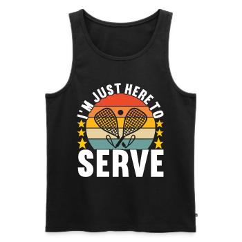 Racquetball Racquetball Player - Men's Premium Organic Tank Top - black - Front - Michal (187cm)