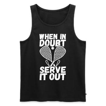 Racquetball Racquetball Player - Men's Premium Organic Tank Top - black - Front - Michal (187cm)