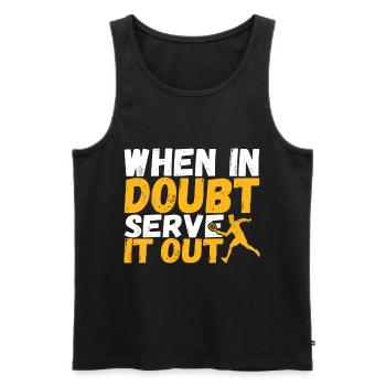 Racquetball Racquetball Player - Men's Premium Organic Tank Top - black - Front - Michal (187cm)