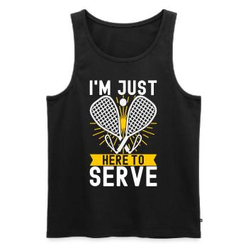 Racquetball Racquetball Player - Men's Premium Organic Tank Top - black - Front - Michal (187cm)