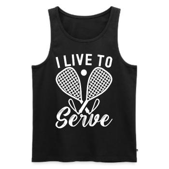 Racquetball Racquetball Player - Men's Premium Organic Tank Top - black - Front - Michal (187cm)
