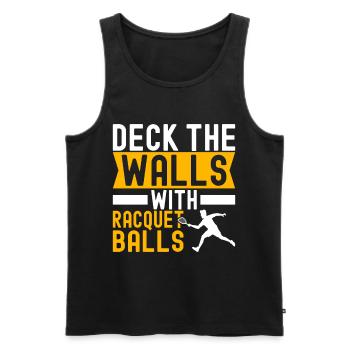 Racquetball Racquetball Player - Men's Premium Organic Tank Top - black - Front - Michal (187cm)
