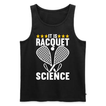 Racquetball Racquetball Player - Men's Premium Organic Tank Top - black - Front - Michal (187cm)