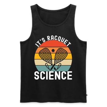Racquetball Racquetball Player - Men's Premium Organic Tank Top - black - Front - Michal (187cm)