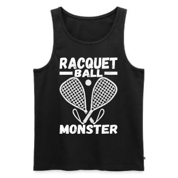 Racquetball Racquetball Player - Men's Premium Organic Tank Top - black - Front - Michal (187cm)