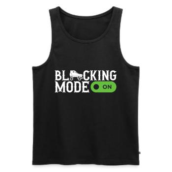 Roller derby - Débardeur bio Premium Homme - noir - Devant - AI Model Male 178 light (178cm)