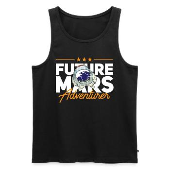 Future Mars Adventurer Astronaut Planet - Débardeur bio Premium Homme - noir - Devant - Michal (187cm)