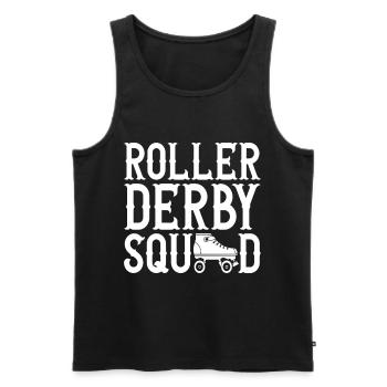 Roller derby - Débardeur bio Premium Homme - noir - Devant - AI Model Male 178 light (178cm)