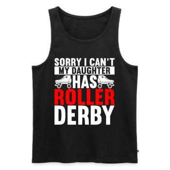 Roller derby - Débardeur bio Premium Homme - noir - Devant - AI Model Male 178 light (178cm)