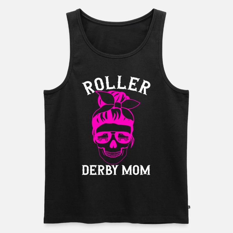 Roller Derby - Männer Premium Bio Tank Top - Schwarz