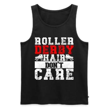 Roller derby - Débardeur bio Premium Homme - noir - Devant - AI Model Male 178 light (178cm)