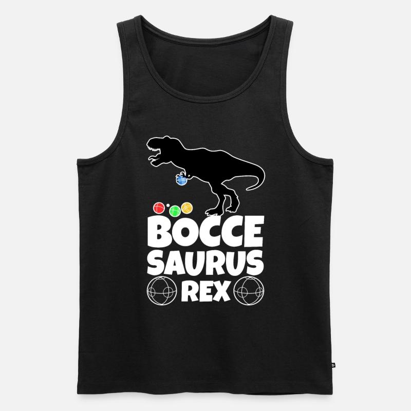 Boccesaurus Rex - Men's Premium Organic Tank Top - black
