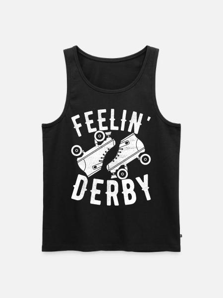Roller Derby - Männer Premium Bio Tank Top - Schwarz
