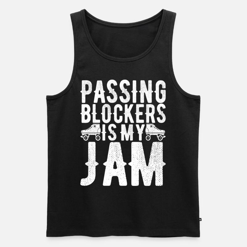 Roller Derby - Männer Premium Bio Tank Top - Schwarz