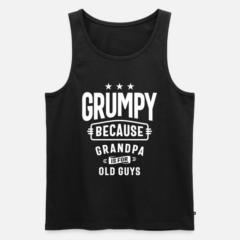 Grumpy Old Guy - Grandpa's Pride - Men's Premium Organic Tank Top - black