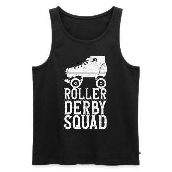 Roller derby - Débardeur bio Premium Homme - noir - Devant - AI Model Male 178 light (178cm)