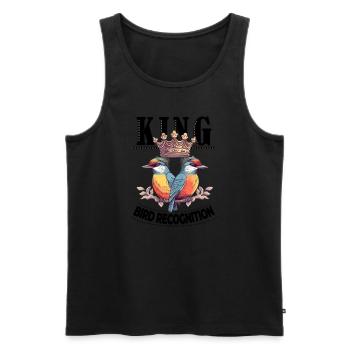 King of Bird Recognition for the Best Bird Spotter - Männer Premium Bio Tank Top - Schwarz - Vorne - Michal (187cm)