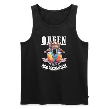 Queen of Bird Recognition for the Best Bird - Männer Premium Bio Tank Top - Schwarz - Vorne - Michal (187cm)