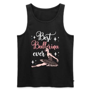 Meilleure danseuse de ballet de tous les temps - Débardeur bio Premium Homme - noir - Devant - Michal (187cm)