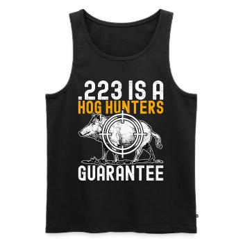 Jäger Wildschwein Jagen - Männer Premium Bio Tank Top - Schwarz - Vorne - Michal (187cm)