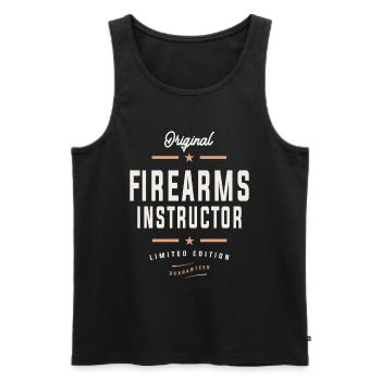 Original Firearms Instructor - Expert Marksmanship - Men's Premium Organic Tank Top - black - Front - AI Model Male 178 light (178cm)