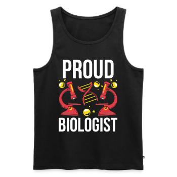 Proud Biologist Biology Biology Teacher Biologist - Men's Premium Organic Tank Top - black - Front - Michal (187cm)