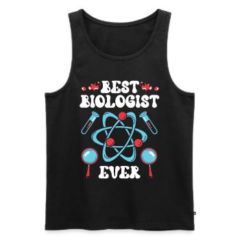 Best Biologist of All Time Biologist Biology - Men's Premium Organic Tank Top - black - Front - Michal (187cm)