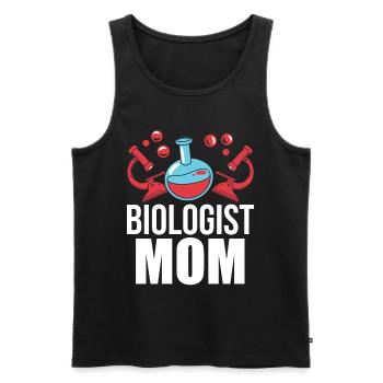 Biologist Mama Biology Biologist Biology Teacher - Men's Premium Organic Tank Top - black - Front - Michal (187cm)