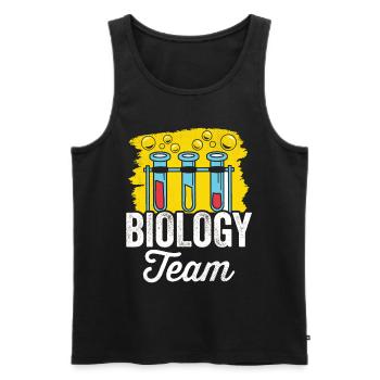 Biology Team Biologist Biology Teacher - Men's Premium Organic Tank Top - black - Front - Michal (187cm)