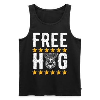 Hunters Wild Boar Hunting - Men's Premium Organic Tank Top - black - Front - Michal (187cm)