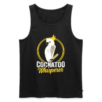 Cockatoo Whisperer Cockatoo Cockatoos Bird - Men's Premium Organic Tank Top - black - Front - Michal (187cm)