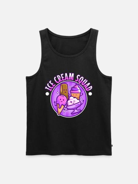 Ice cream squad - Men's Premium Organic Tank Top - black