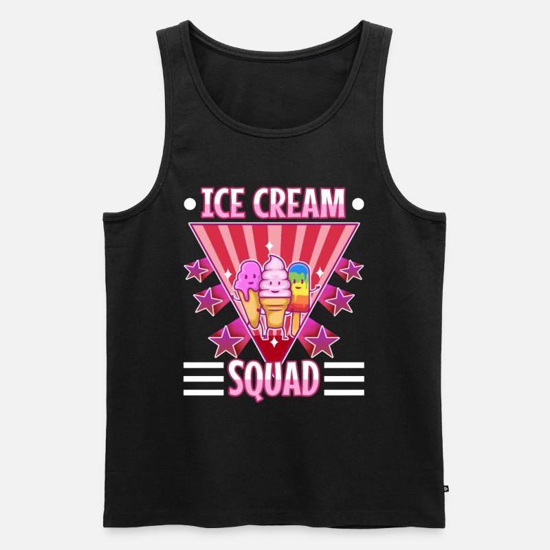 Ice cream squad - Männer Premium Bio Tank Top - Schwarz