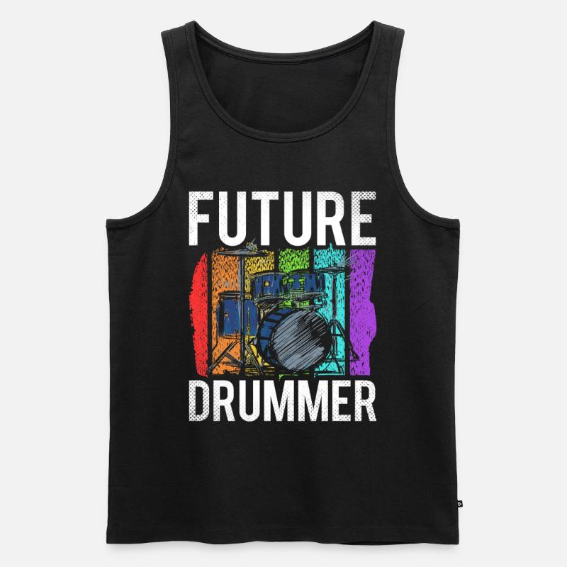 Future Drummer Drummer Drum - Men's Premium Organic Tank Top - black