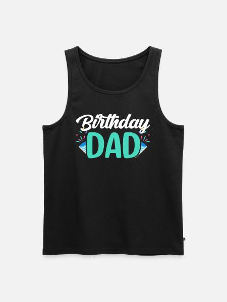 Birthday Daddy Dad Party Daddy - Men's Premium Organic Tank Top - black