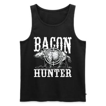 Hunters Wild Boar Hunting - Men's Premium Organic Tank Top - black - Front - Michal (187cm)