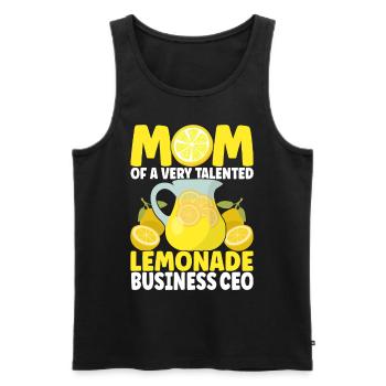 Lemonade Lemonade stand - Men's Premium Organic Tank Top - black - Front - AI Model Male 178 light (178cm)