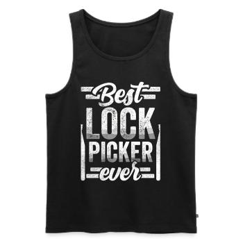 Der Beste Lock Picker Aller Zeiten Lock Picking - Männer Premium Bio Tank Top - Schwarz - Vorne - AI Model Male 178 light (178cm)