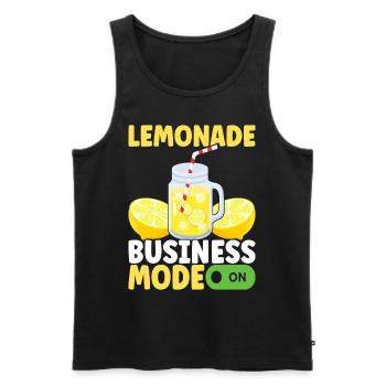 Lemonade Lemonade stand - Men's Premium Organic Tank Top - black - Front - AI Model Male 178 light (178cm)