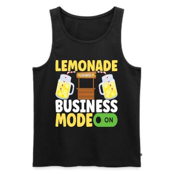Limonade Limonadenstand - Männer Premium Bio Tank Top - Schwarz - Vorne - Michal (187cm)